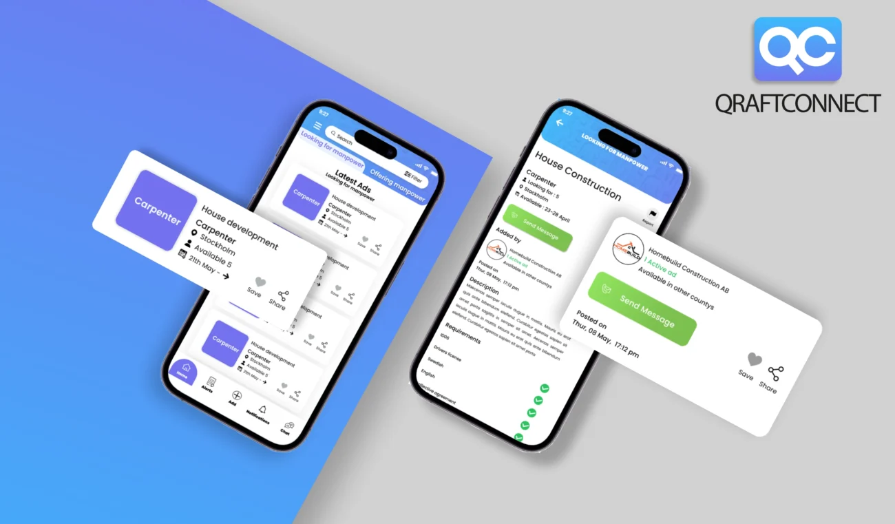 QraftConnect B2B Construction App